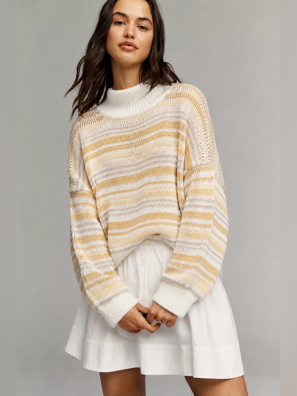 Jen's Pirate Booty Apres-Ski Striped Pullover